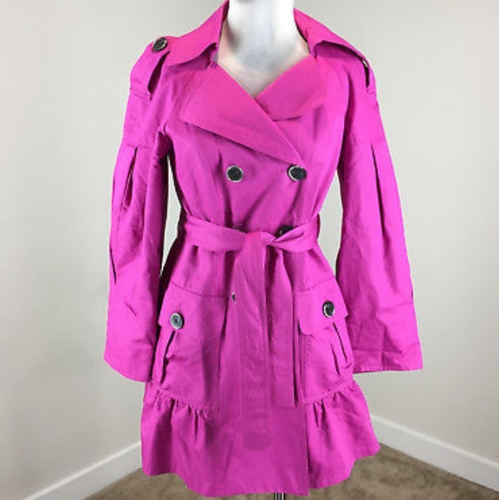 NWOT Nanette Lepore Trench Coat sz 4